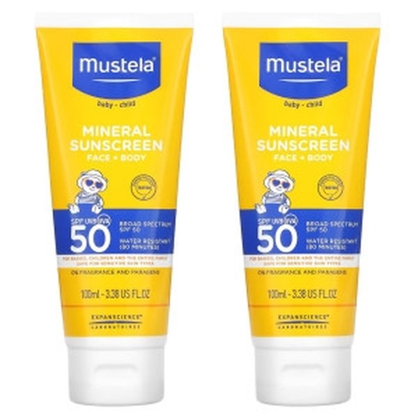 무스텔라 베이비 미네랄 선스크린 페이스 바디 100ml