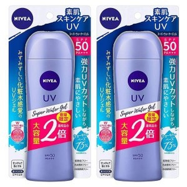 니베아 슈퍼 워터젤 선크림 160g SPF50 2팩